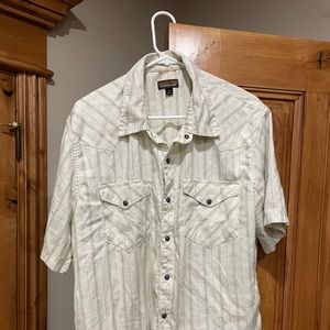 Patagonia Western Snap Button Up Short Sleeve Shirt Men’s Large